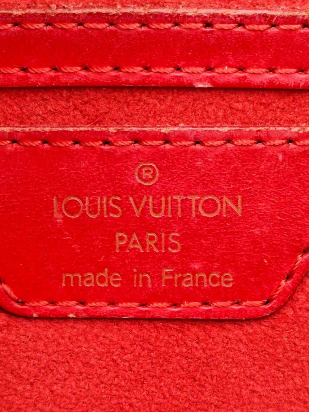 Louis Vuitton Epi Soufflot Red Leather Barrel Shoulder Bag w/ Pochette France - Picture 12 of 12